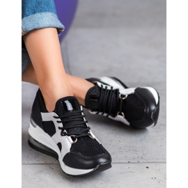 Weide Scarpe sportive nere con glitter nero 2