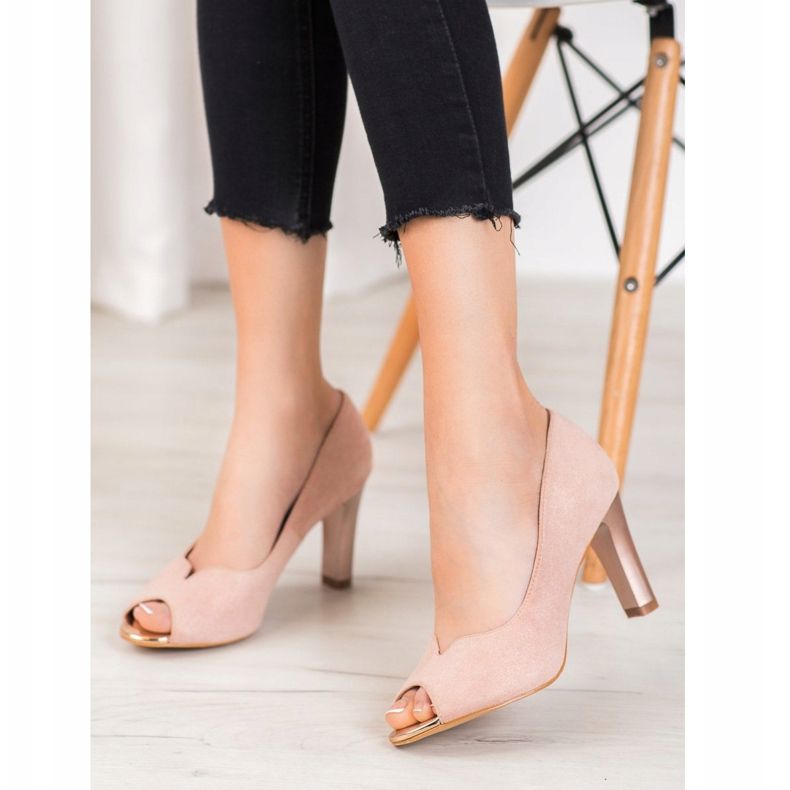 Décolleté VINCEZA a punta aperta rosa 2