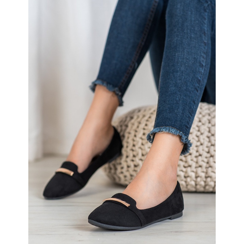 SHELOVET Ballerina Nera Con Ornamento nero 1