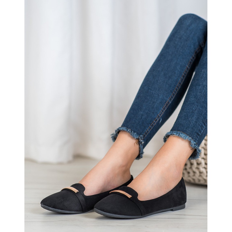 SHELOVET Ballerina Nera Con Ornamento nero 2