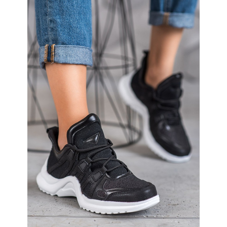 RTX WALK Sneakers Nere Con Glitter nero 1