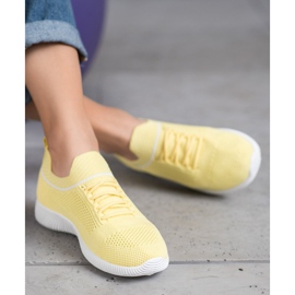 SHELOVET Scarpe sportive gialle giallo 1