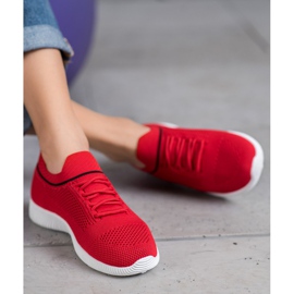 SHELOVET Scarpe sportive rosse rosso 1