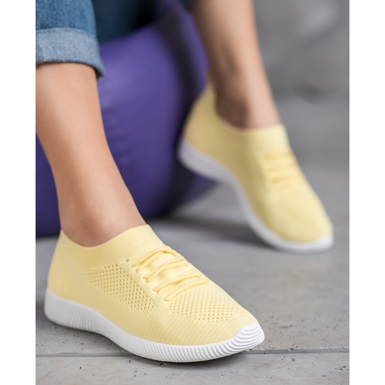 SHELOVET Scarpe gialle traforate giallo 1