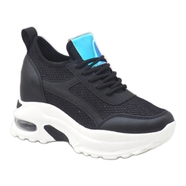 Sneakers sportive nere con sistema AB5722 nero 1