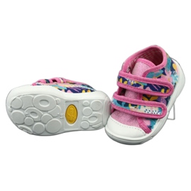 Scarpe per bambini Befado arancione 212P064 bianco blu navy blu rosa giallo 3