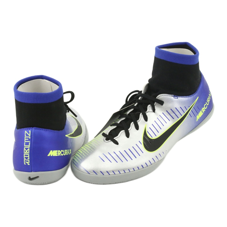 Scarpe indoor Nike Mercurial Victory 6 Df Njr Ic Jr 921491-407 argento 4