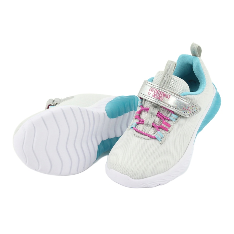 Scarpe sportive American Club ES14 grigio/blu 5
