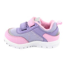 American Club ES23 due scarpe sportive con velcro viola rosa 2