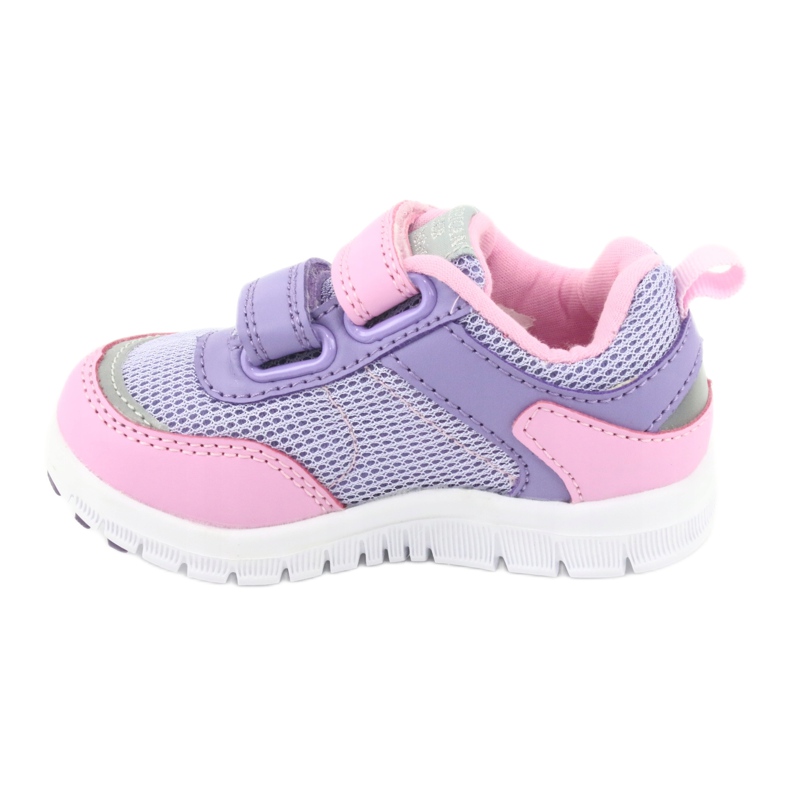 American Club ES23 due scarpe sportive con velcro viola rosa 2