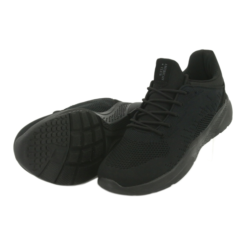 Scarpe sportive slip-on American Club HA05 nere nero 5
