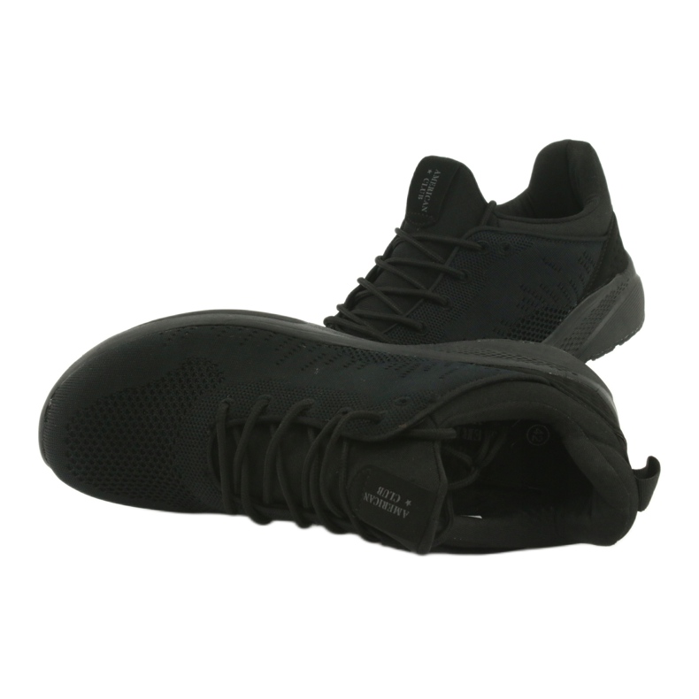 Scarpe sportive slip-on American Club HA05 nere nero 6