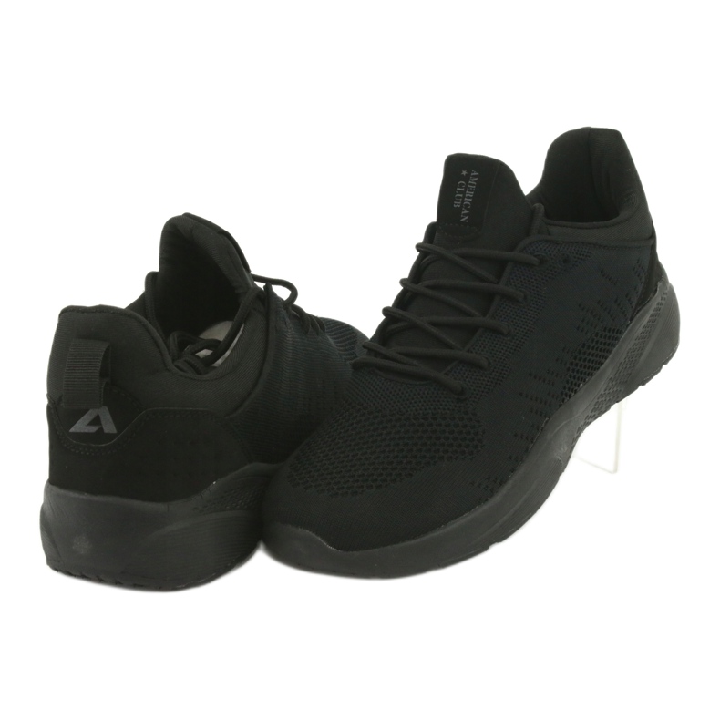 Scarpe sportive slip-on American Club HA05 nere nero 4