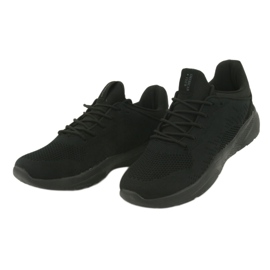 Scarpe sportive slip-on American Club HA05 nere nero 3