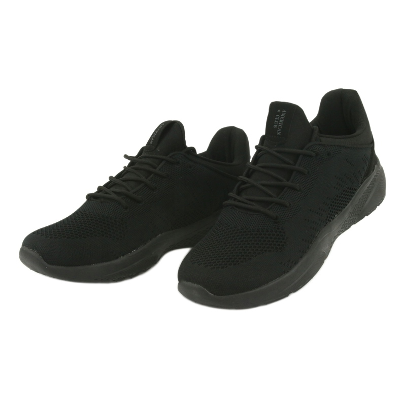Scarpe sportive slip-on American Club HA05 nere nero 3