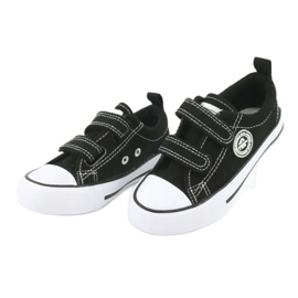 Sneakers nere con chiusura strappo American Club LH35 nero 3