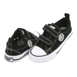 Sneakers nere con chiusura strappo American Club LH35 nero 4