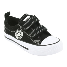 Sneakers nere con chiusura strappo American Club LH35 nero 1