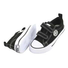 Sneakers nere con chiusura strappo American Club LH35 nero 5
