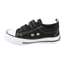 Sneakers nere con chiusura strappo American Club LH35 nero 2