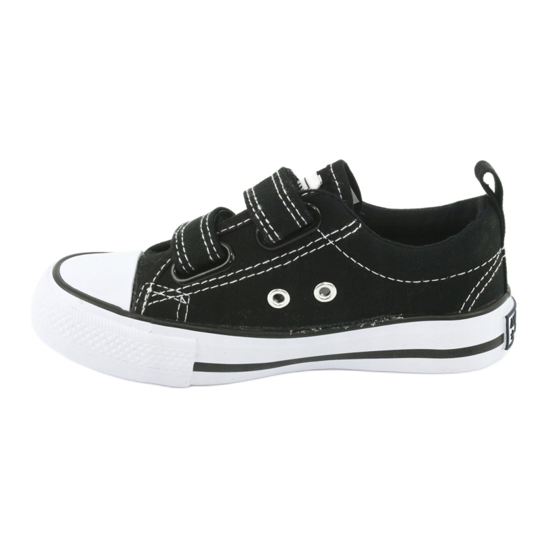 Sneakers nere con chiusura strappo American Club LH35 nero 2