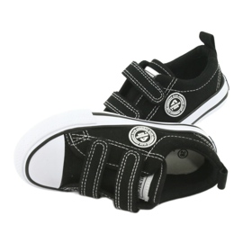 Sneakers nere con chiusura strappo American Club LH35 nero 6