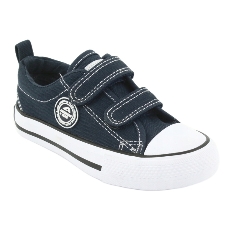 Scarpe da ginnastica in velcro Navy American Club LH35 blu 1