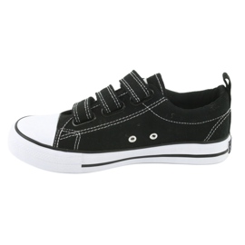 American Club Sneakers nere con velcro American LH31 nero 2