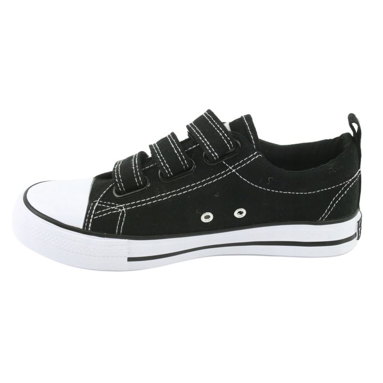 American Club Sneakers nere con velcro American LH31 nero 2