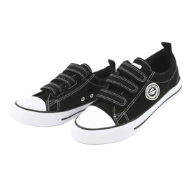 American Club Sneakers nere con velcro American LH31 nero 3