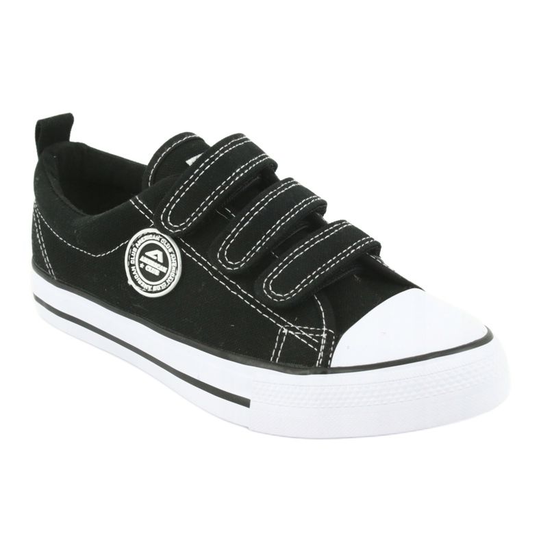 American Club Sneakers nere con velcro American LH31 nero 1