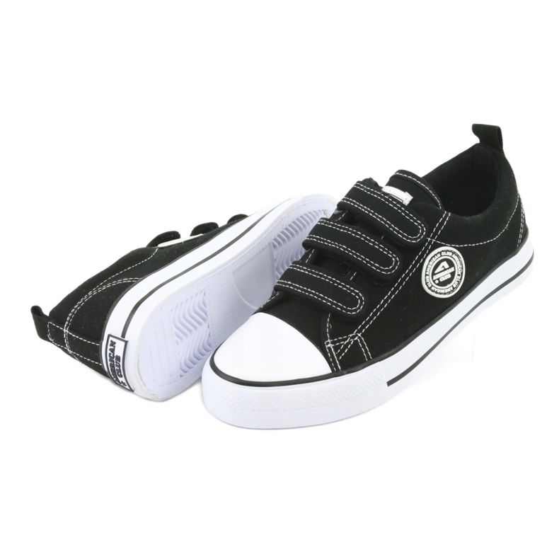 American Club Sneakers nere con velcro American LH31 nero 5