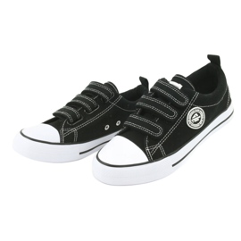 American Club Sneakers nere con velcro American LH31 nero 4