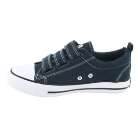 American Club Sneaker American LH31 blu navy con velcro 2