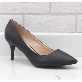 Décolleté nere basse su tacco K308 nero 1