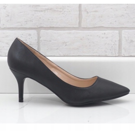 Décolleté nere basse su tacco K308 nero 2