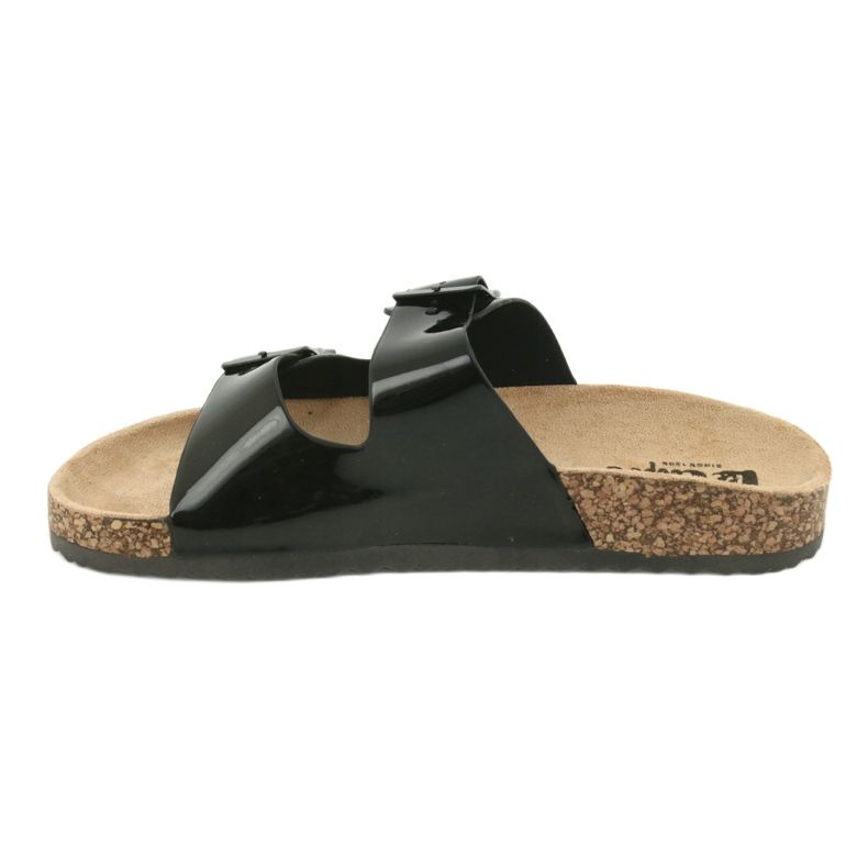 Pantofole anatomiche laccate nere Lee Cooper 1043 nero 1