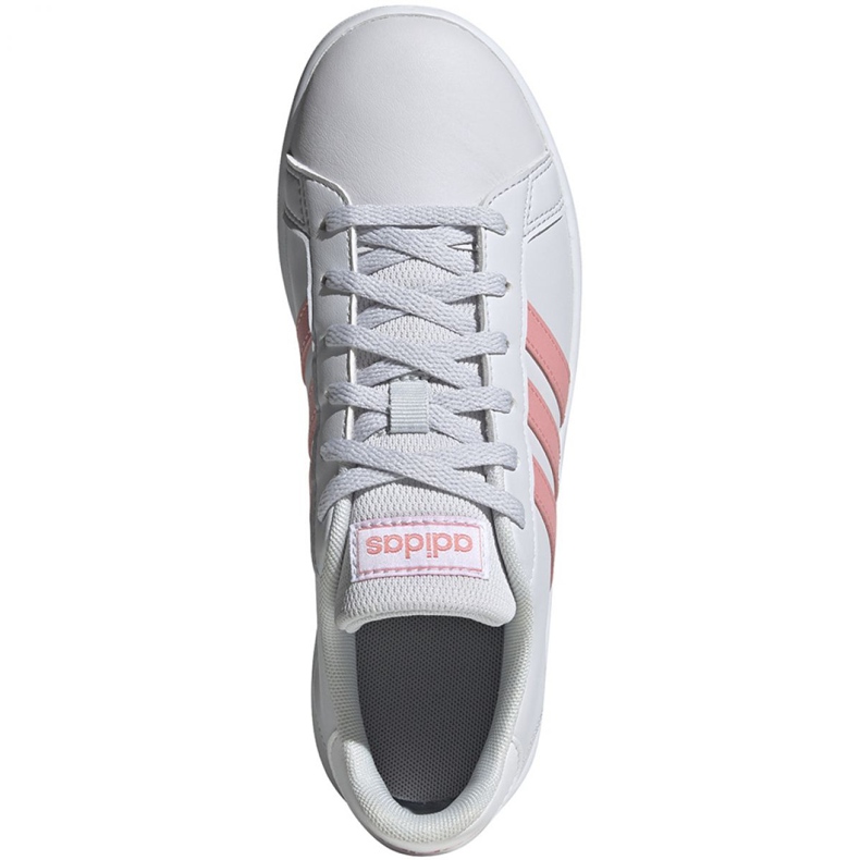 Scarpe adidas Grand Court K Jr EG1995 bianco rosa 1