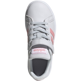 Scarpe Adidas Grand Court C Jr EG6737 bianco rosa 1