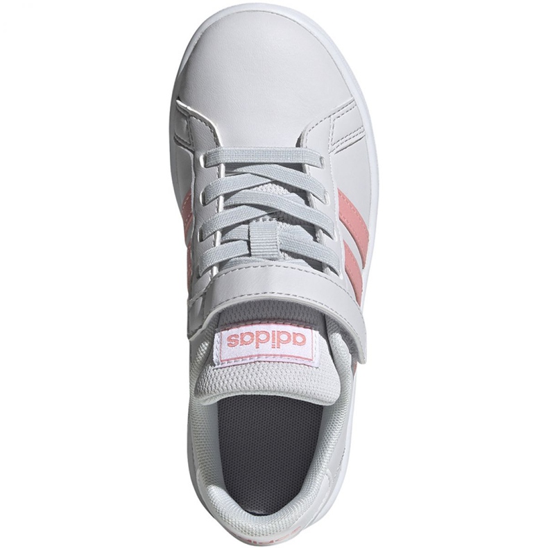 Scarpe Adidas Grand Court C Jr EG6737 bianca rosa 1