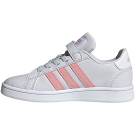 Scarpe Adidas Grand Court C Jr EG6737 bianco rosa 2