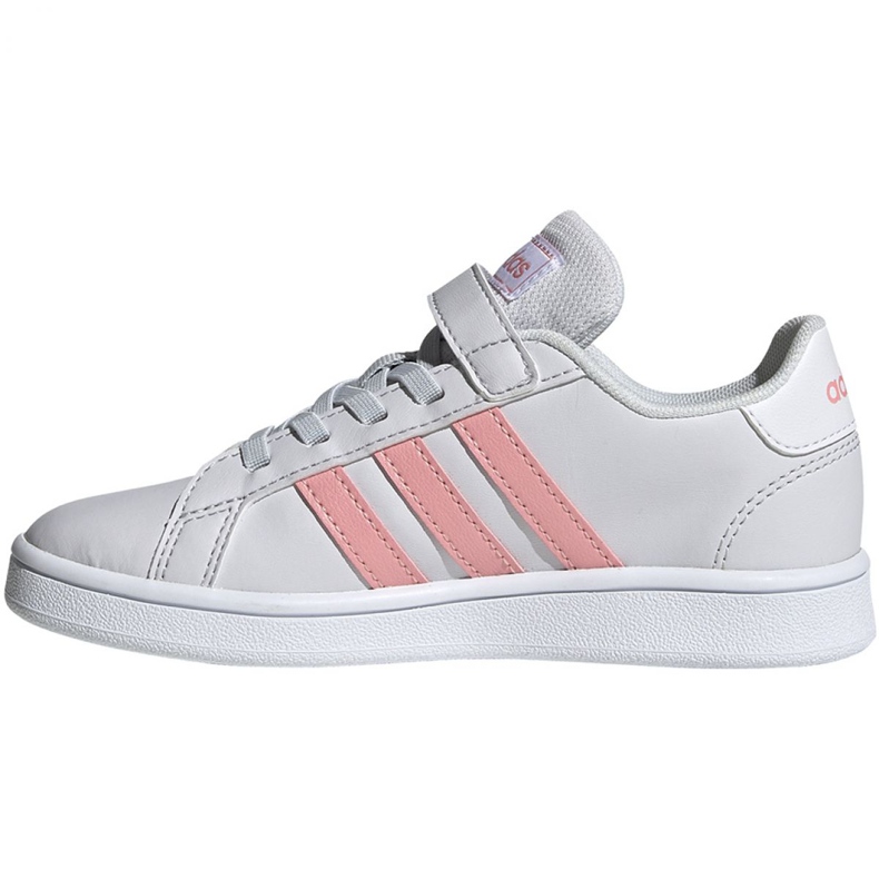 Scarpe Adidas Grand Court C Jr EG6737 bianca rosa 2