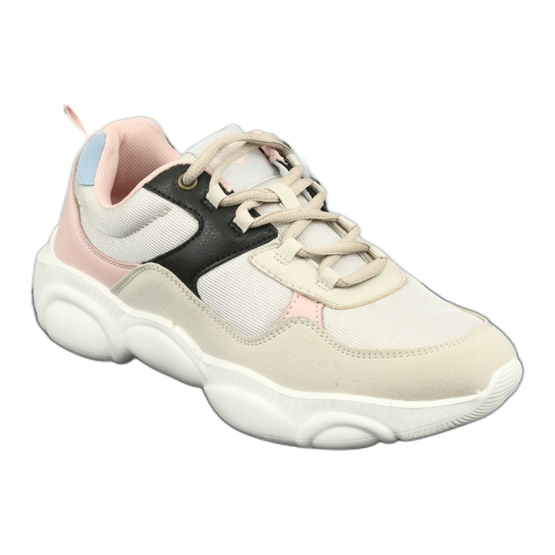 Scarpe sportive da donna Lee Cooper 1275 beige/rosa 1