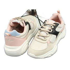 Scarpe sportive da donna Lee Cooper 1275 beige/rosa 3