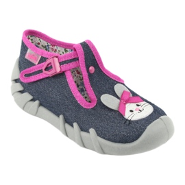 Scarpe per bambini Befado 110P379 blu navy rosa 1
