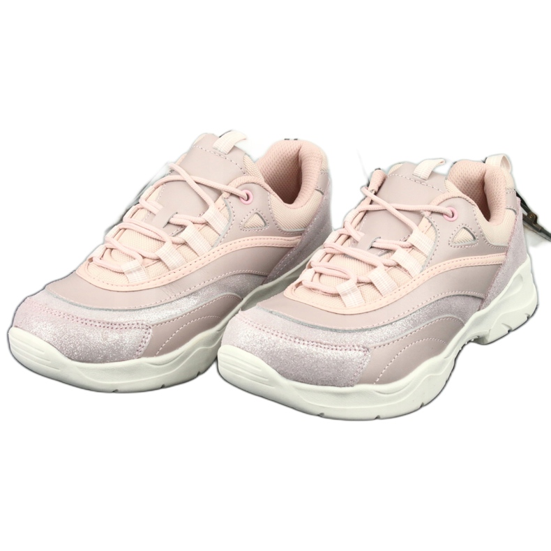 Scarpe sportive da donna Filippo 1411 rosa argento 3