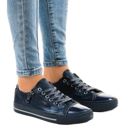 Sneakers lucide blu navy TL-64 1