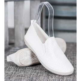 SHELOVET Slip bianchi traforati bianco 2