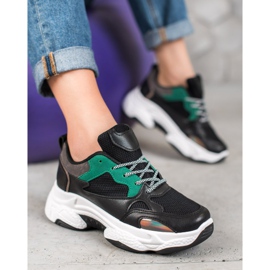 SHELOVET Sneakers sportive nere nero 2