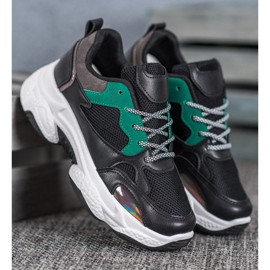 SHELOVET Sneakers sportive nere nero 1
